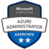 Microsoft Certified: Azure Administrator Associate badge